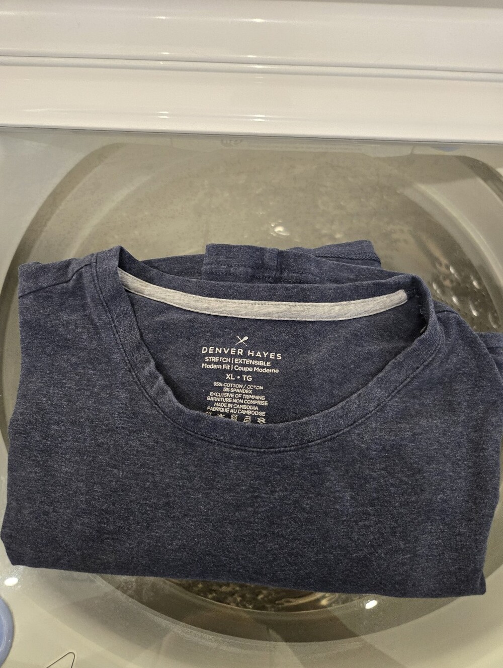 Denver Hayes Men's Dark Navy Crewneck T-shirt